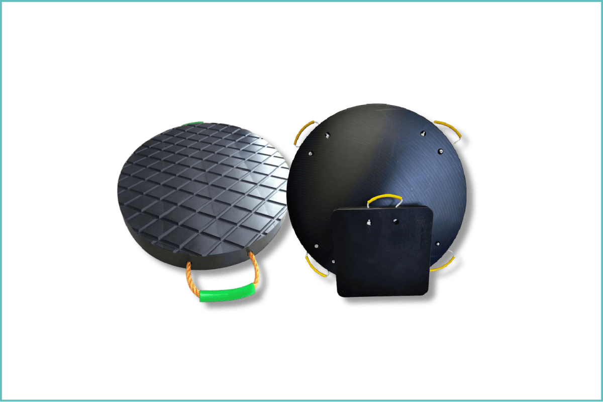 Crane outrigger stabilizer pads