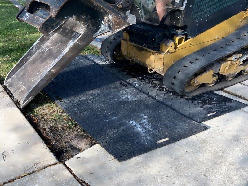 Temporary Sidewalk Mats
