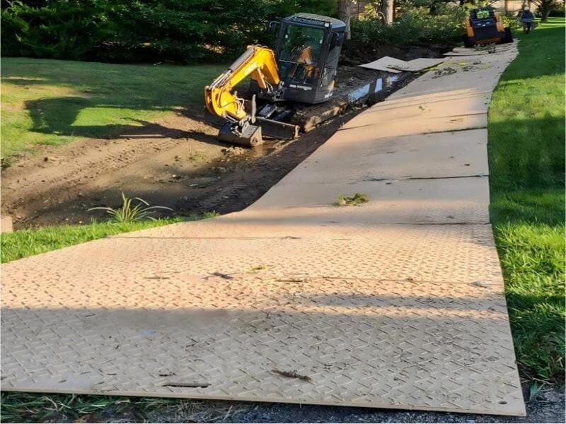 ground protection mats for heavy equipment