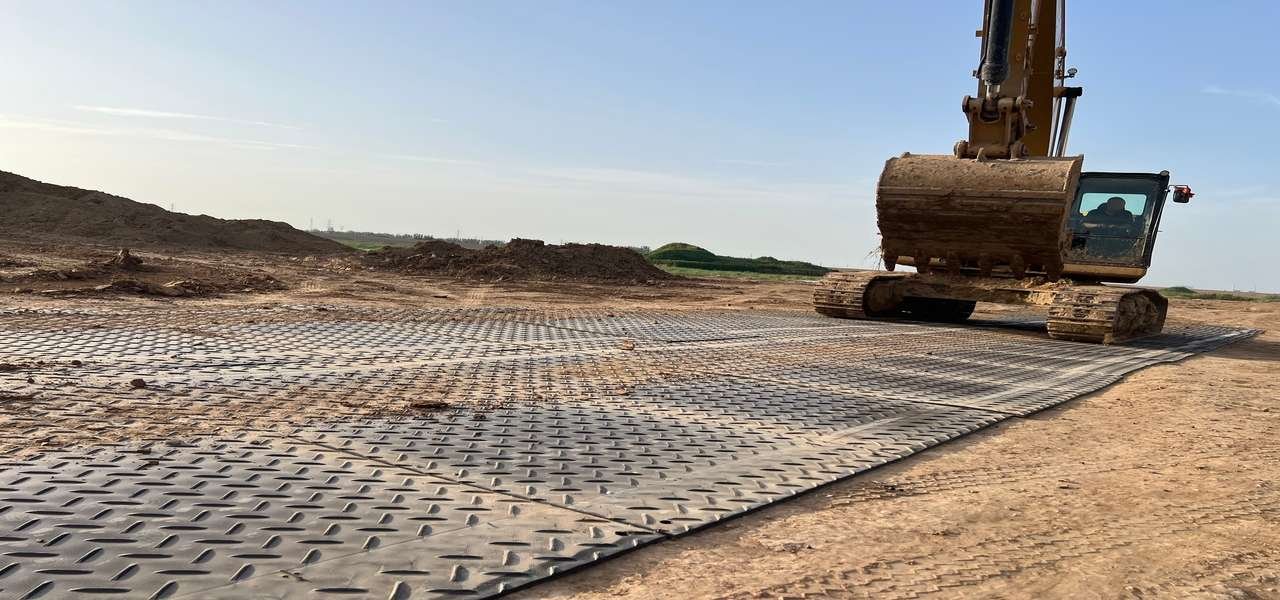 Temporary Road Mat Application