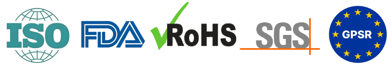 Quality certifications and standards logos