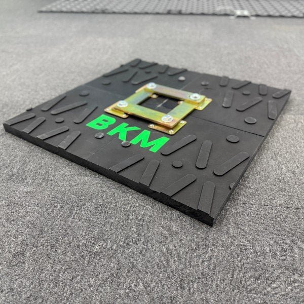 Interlocking systems for ground protection mats