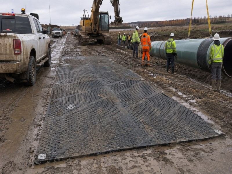 Pipeline ground protection application